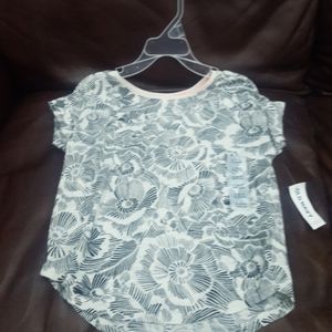 White and black flower girls tee-shirt